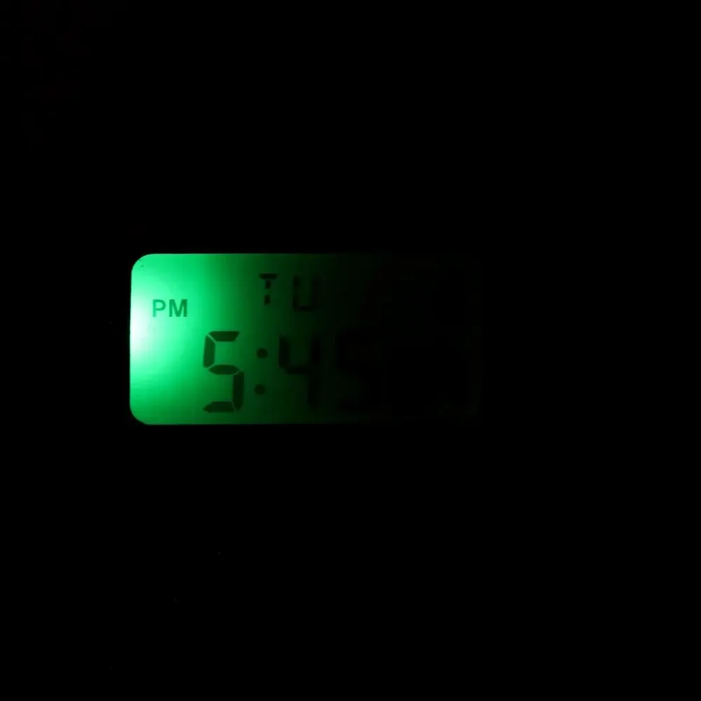 Casio F-91W Custom Mod UPGRADED BACKLIGHT Color Screen Green Digital Watch